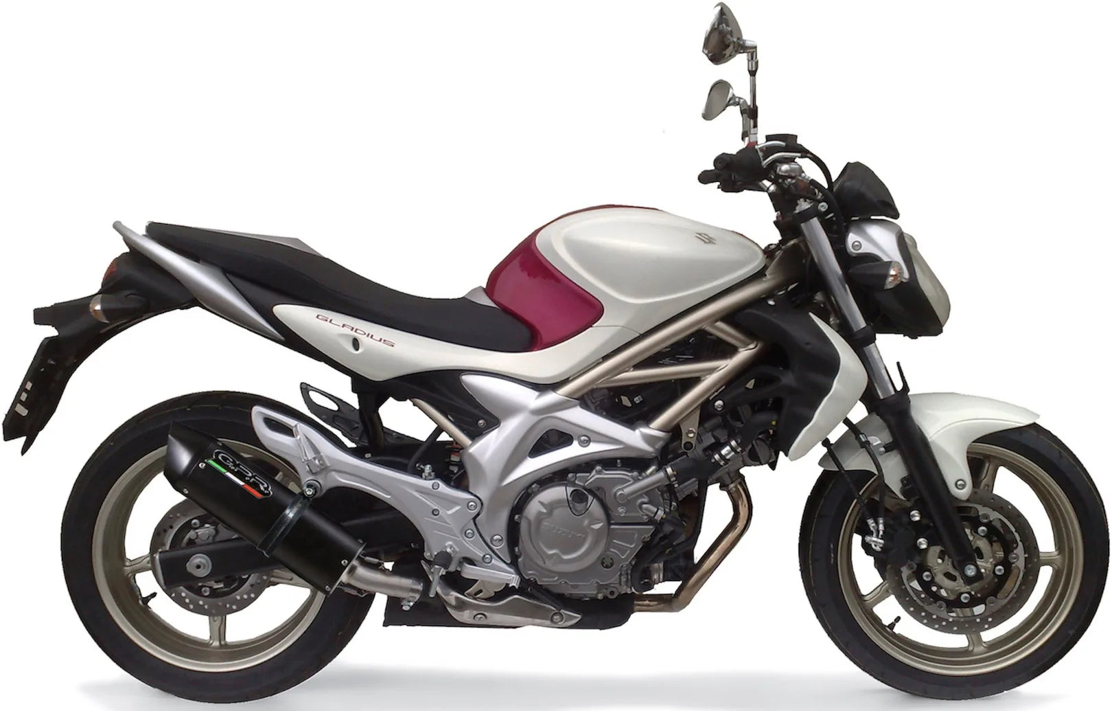 Système D'Échappement Homologué Au Niveau Sonore Furore Aluminium Noir - Gpr Compatible Avec Suzuki Gladius 650 (2008-2015)
