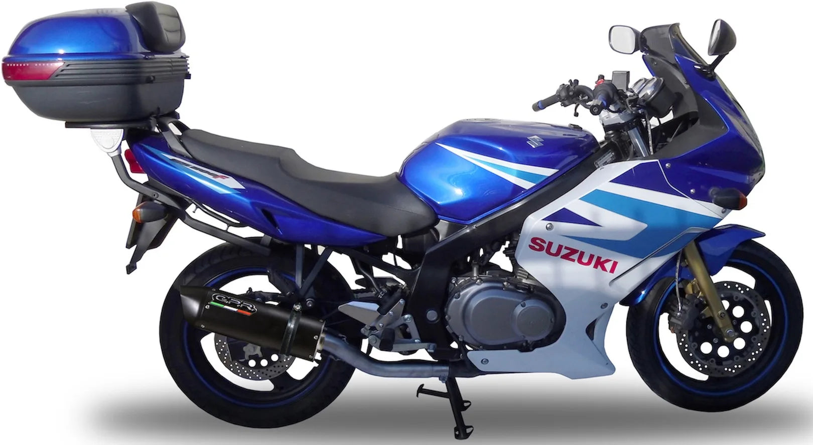 Système D'Échappement Homologué Au Niveau Sonore Furore Aluminium Noir - Gpr Compatible Avec Suzuki Gs 500 E - F (1989-2007)