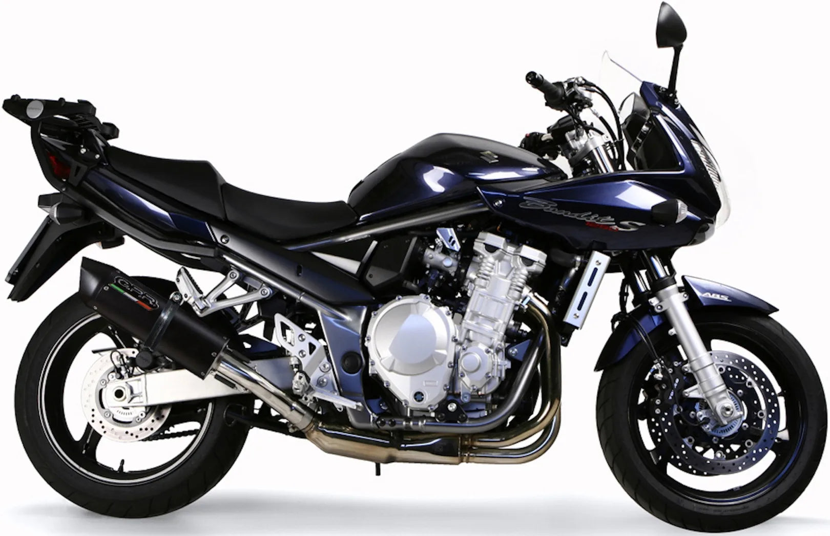 Système D'Échappement Homologué Au Niveau Sonore Furore Aluminium Noir - Gpr Compatible Avec Suzuki Gsf 1250 Bandit - S (2007-2012)