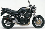 Système D'Échappement Homologué Au Niveau Sonore Furore Aluminium Noir - Gpr Compatible Avec Suzuki Gsf 400 Bandit (1991-1997)