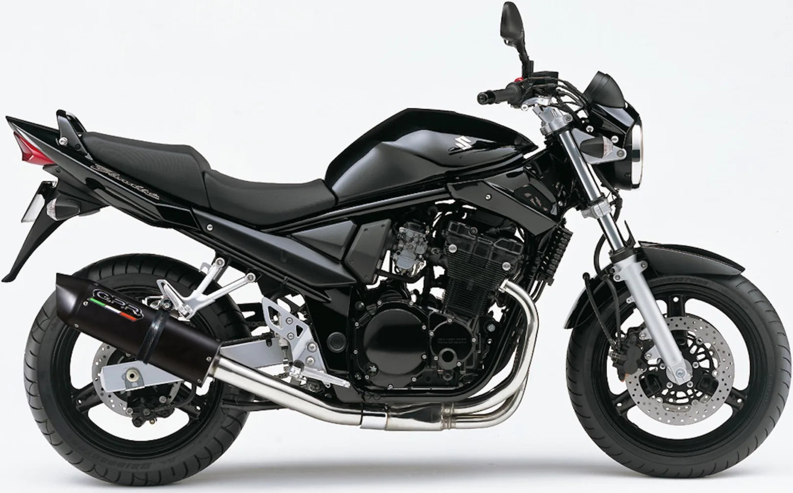 Système D'Échappement Homologué Au Niveau Sonore Furore Aluminium Noir - Gpr Compatible Avec Suzuki Gsf 650 Bandit - S (2005-2006)