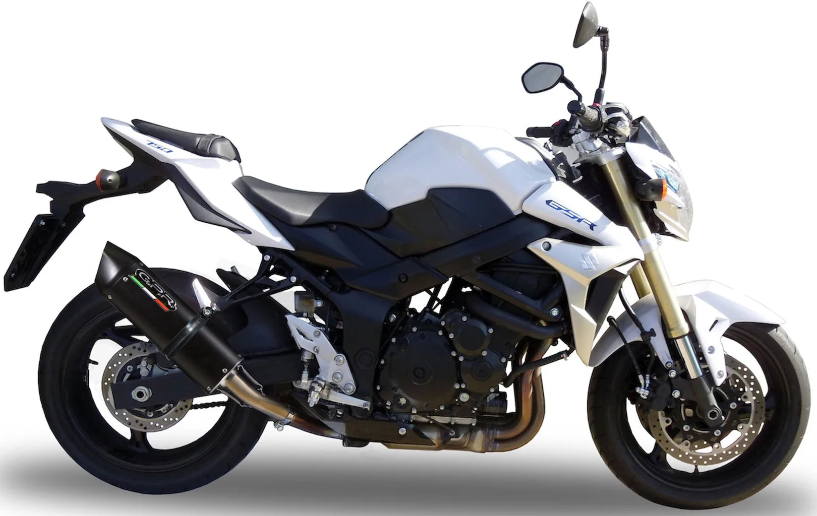 Système D'Échappement Homologué Au Niveau Sonore Furore Aluminium Noir - Gpr Compatible Avec Suzuki Gsr 750 (2011-2015)