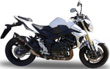 Système D'Échappement Homologué Au Niveau Sonore Furore Aluminium Noir - Gpr Compatible Avec Suzuki Gsr 750 (2011-2015)