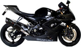 Exhaust Tip With Noise Certification Furore Aluminium Black - Gpr Compatible With Suzuki Gsx-R 1000 K5 (2005-2006)