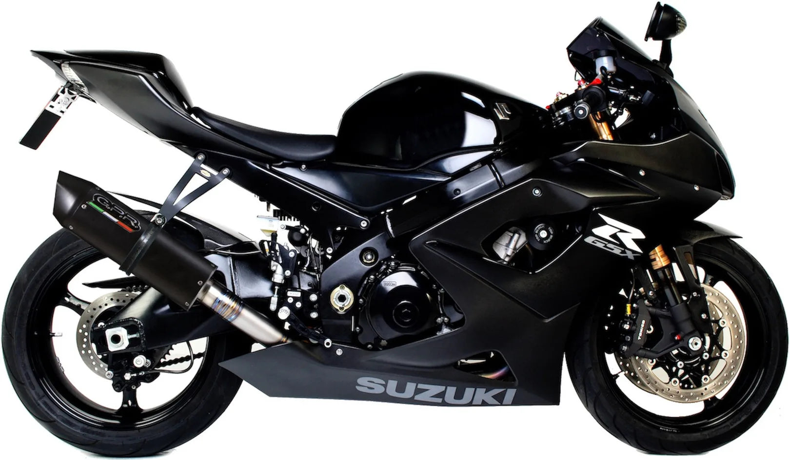 Système D'Échappement Homologué Au Niveau Sonore Furore Aluminium Noir - Gpr Compatible Avec Suzuki Gsx-R 1000 K5 (2005-2006)