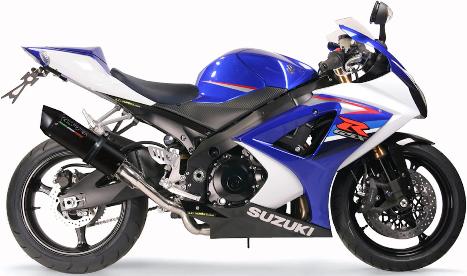Système D'Échappement Homologué Au Niveau Sonore Furore Aluminium Noir - Gpr Compatible Avec Suzuki Gsx-R 1000 K7 (2007-2008)
