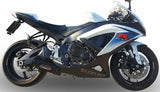 Exhaust Tip With Noise Certification Furore Aluminium Black - Gpr Compatible With Suzuki Gsx-R 600 K6 (2006-2007)