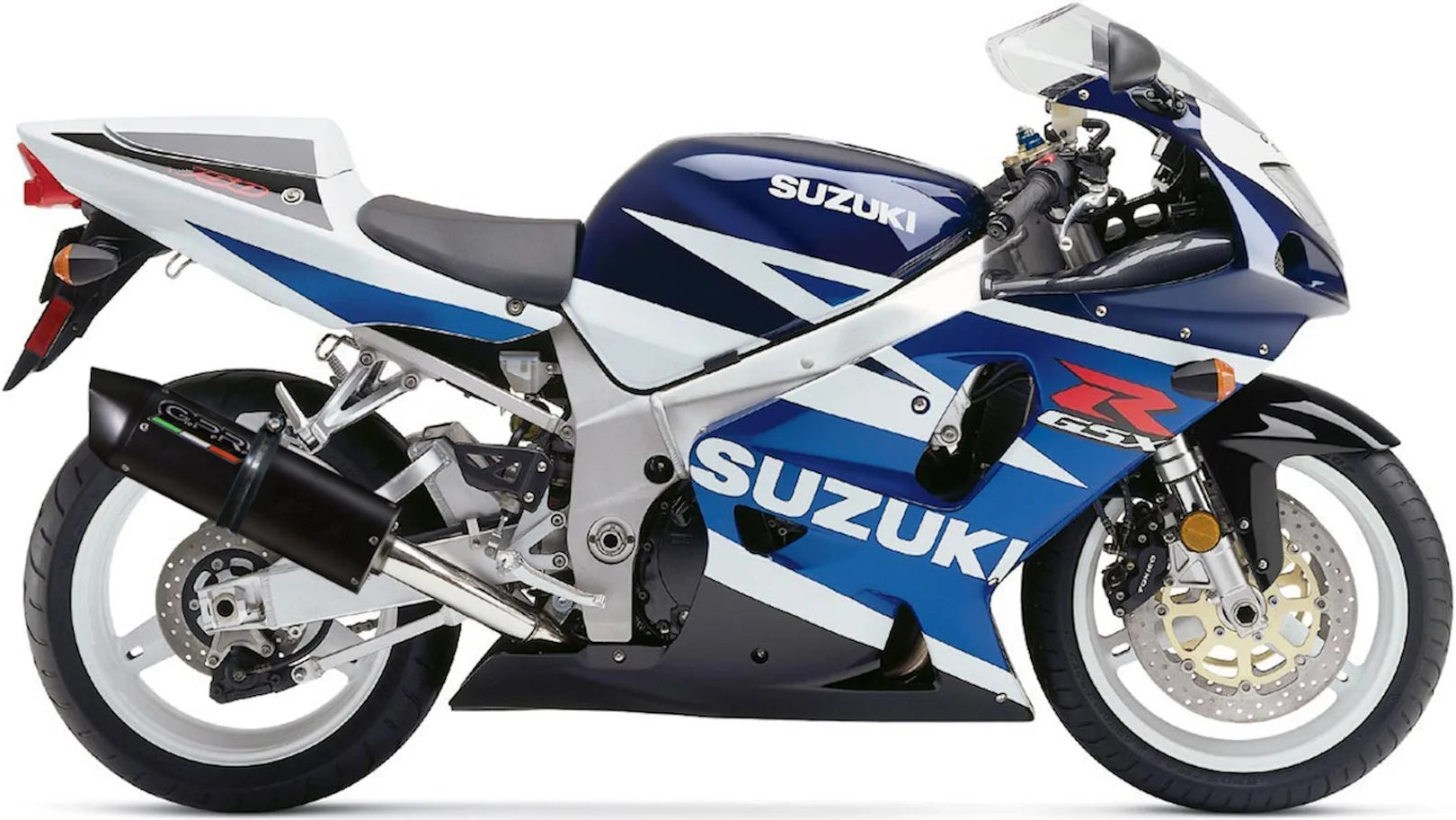 Système D'Échappement Homologué Au Niveau Sonore Furore Aluminium Noir - Gpr Compatible Avec Suzuki Gsx-R 750 Srad (2000-2005)