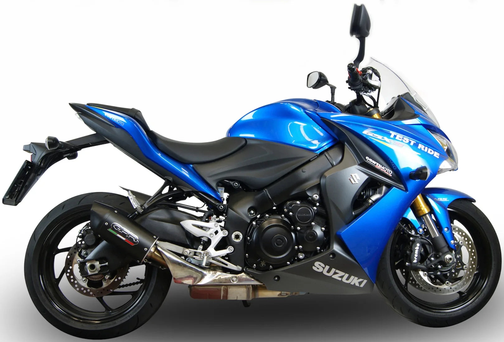 Système D'Échappement Homologué Au Niveau Sonore Furore Aluminium Noir - Gpr Compatible Avec Suzuki Gsx-S 1000 F (2015-2016)