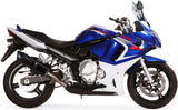 Système D'Échappement Homologué Au Niveau Sonore Furore Aluminium Noir - Gpr Compatible Avec Suzuki Gsx 650 F Ie (2008-2014)