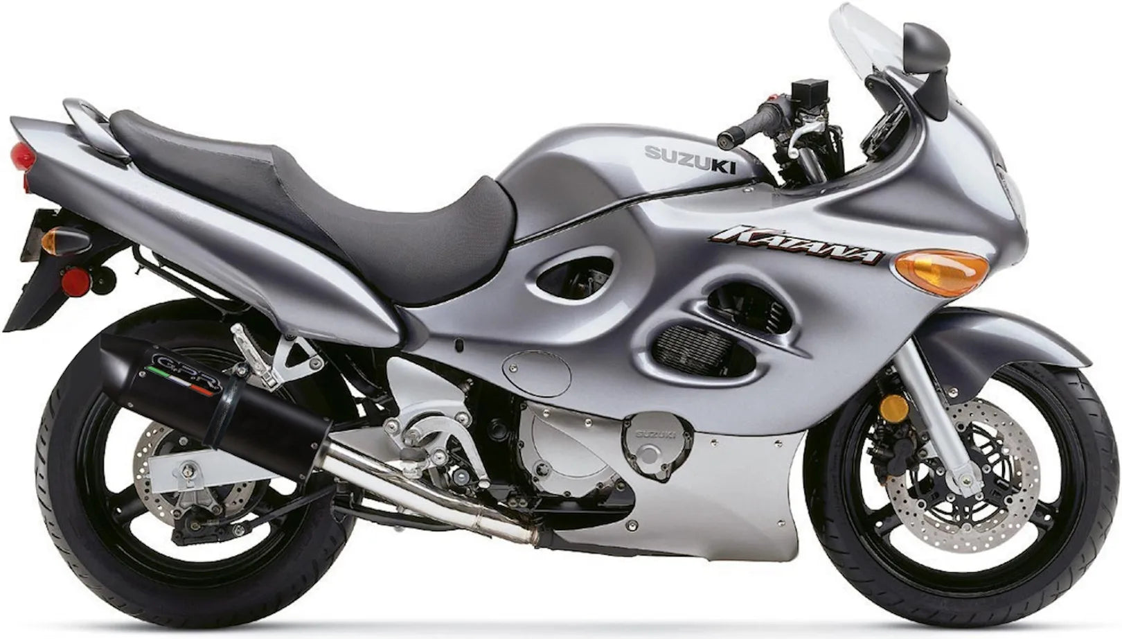 Système D'Échappement Homologué Au Niveau Sonore Furore Aluminium Noir - Gpr Compatible Avec Suzuki Gsx 750 F (1998-2004)