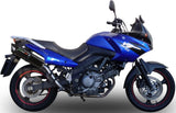 Système D'Échappement Catalytique Avec Homologation Acoustique Furore Aluminium Noir - Gpr Compatible Avec Suzuki V-Strom Dl 650 (2004-2011)