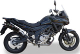Système D'Échappement Catalytique Avec Homologation Acoustique Furore Aluminium Noir - Gpr Compatible Avec Suzuki V-Strom Dl 650 (2012-2016)