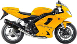 Système D'Échappement Homologué Au Niveau Sonore Furore Aluminium Noir - Gpr Compatible Avec Triumph Daytona 955 (1999-2001)