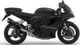 Système D'Échappement Homologué Au Niveau Sonore Furore Aluminium Noir - Gpr Compatible Avec Triumph Daytona 955 (2002-2005)