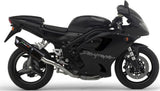 Exhaust Tip With Noise Certification Furore Aluminium Black - Gpr Compatible With Triumph Daytona 955 (2002-2005)