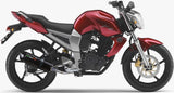 Complete Non-Catalytic Exhaust System With Sound Certification Furore Aluminium Black - Gpr Compatible With Yamaha Fz-16 Byson 160 (2010)