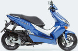 Système D'Échappement Homologué Au Niveau Sonore Furore Aluminium Noir - Gpr Compatible Avec Yamaha Maxter 125 (2000-2002)