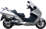 Complete Catalytic Exhaust System With Sound Certification Furore Aluminium Black - Gpr Compatible With Honda Silver Wing 600 Ie - Sw-T (2007-2016)