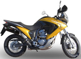 Système D'Échappement Homologué Au Niveau Sonore Furore Aluminium Noir - Gpr Compatible Avec Honda Transalp Xl 700 V (2007-2014)