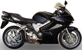 Double Sortie D'Échappement Homologuée Au Niveau Sonore Furore Aluminium Noir - Gpr Compatible Avec Honda Vfr 800 V-Tec (2002-2013)