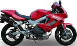 Double Sortie D'Échappement Homologuée Au Niveau Sonore Furore Aluminium Noir - Gpr Compatible Avec Honda Vtr 1000 Sp-2 Rc51 (2002-2006)