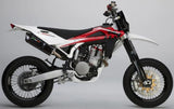 Système D'Échappement Homologué Au Niveau Sonore Furore Aluminium Noir - Gpr Compatible Avec Husqvarna Sm - Te 510 R (2004-2009)