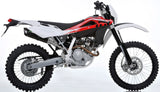 Système D'Échappement Complet Sans Catalyseur Et Homologué Au Niveau Sonore Furore Aluminium Noir - Gpr Compatible Avec Husqvarna Te 125 4T (2010-2013)