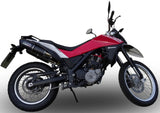 Double Sortie D'Échappement Homologuée Au Niveau Sonore Furore Aluminium Noir - Gpr Compatible Avec Husqvarna Tr 650 Terra - Strada (2013-2015)