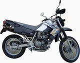 Système D'Échappement Homologué Au Niveau Sonore Furore Aluminium Noir - Gpr Compatible Avec Kawasaki Klr 650 (1988-2005)