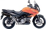 Double Sortie D'Échappement Homologuée Au Niveau Sonore Furore Aluminium Noir - Gpr Compatible Avec Kawasaki Klv 1000 (2004-2007)