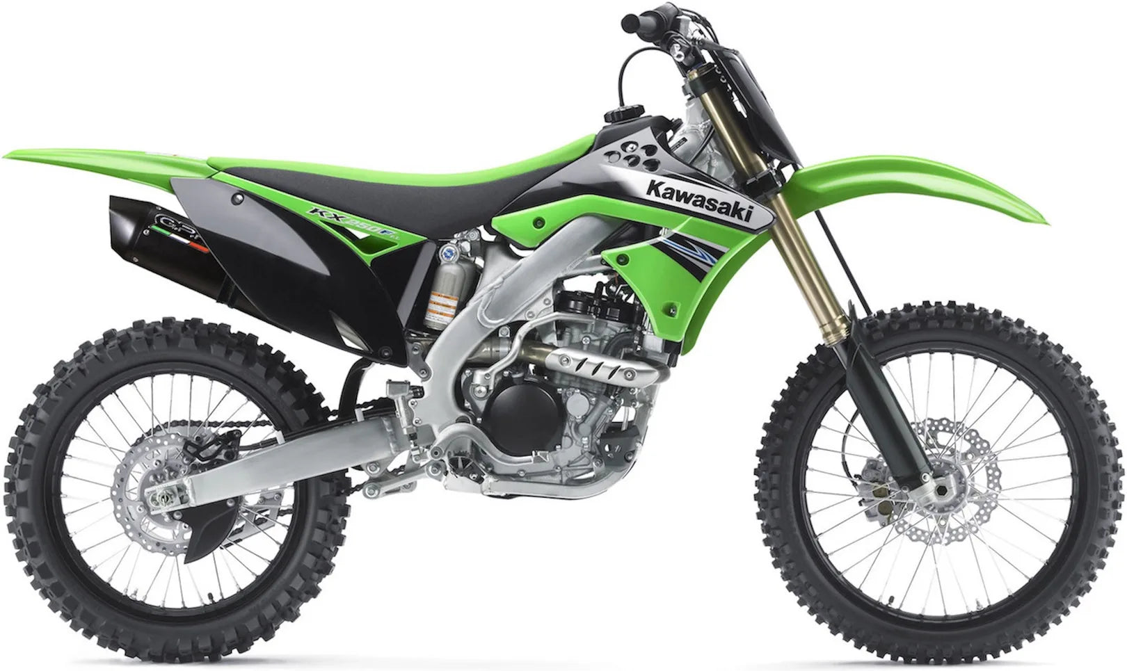 Système D'Échappement Complet Sans Catalyseur Et Homologué Au Niveau Sonore Furore Aluminium Noir - Gpr Compatible Avec Kawasaki Kx 250 F (2004-2008)