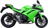 Exhaust Tip With Noise Certification Furore Aluminium Black - Gpr Compatible With Kawasaki Ninja 300 R (2012-2017)