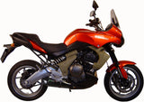 Système D'Échappement Catalytique Avec Homologation Acoustique Furore Aluminium Noir - Gpr Compatible Avec Kawasaki Versys 650 (2006-2014)
