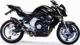 Double Sortie D'Échappement Avec Catalyseur Et Homologation Acoustique Furore Aluminium Noir - Gpr Compatible Avec Kawasaki Z 1000 (2007-2009)