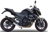 Système D'Échappement Catalytique Avec Homologation Acoustique Furore Aluminium Noir - Gpr Compatible Avec Kawasaki Z 750 - R (2007-2014)