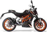 Système D'Échappement Catalytique Avec Homologation Acoustique Furore Aluminium Noir - Gpr Compatible Avec Ktm 390 Duke (2013-2016)