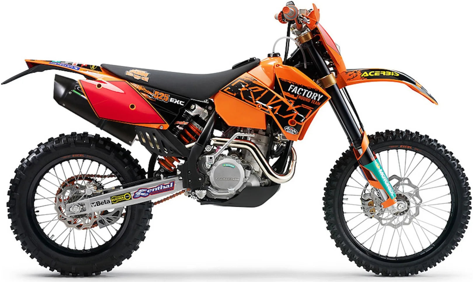 Système D'Échappement Homologué Au Niveau Sonore Furore Aluminium Noir - Gpr Compatible Avec Ktm 520 Exc (1999-2007)