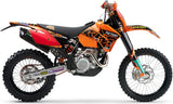 Système D'Échappement Homologué Au Niveau Sonore Furore Aluminium Noir - Gpr Compatible Avec Ktm 520 Exc (1999-2007)
