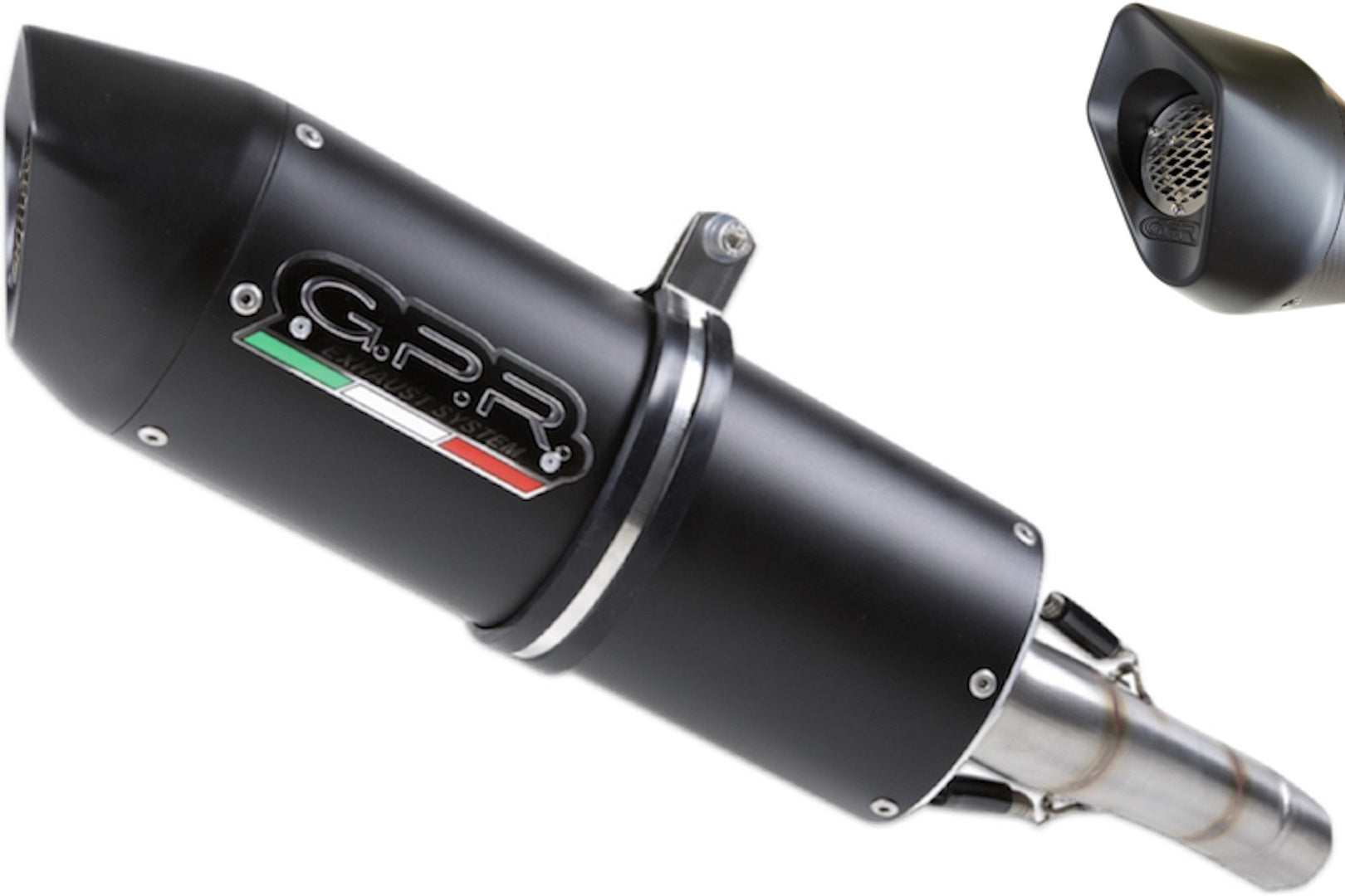 Exhaust Tip With Noise Certification Furore Evo4 Aluminium Black - Gpr Compatible With Triumph Speed Triple 1050 (2016-2020)