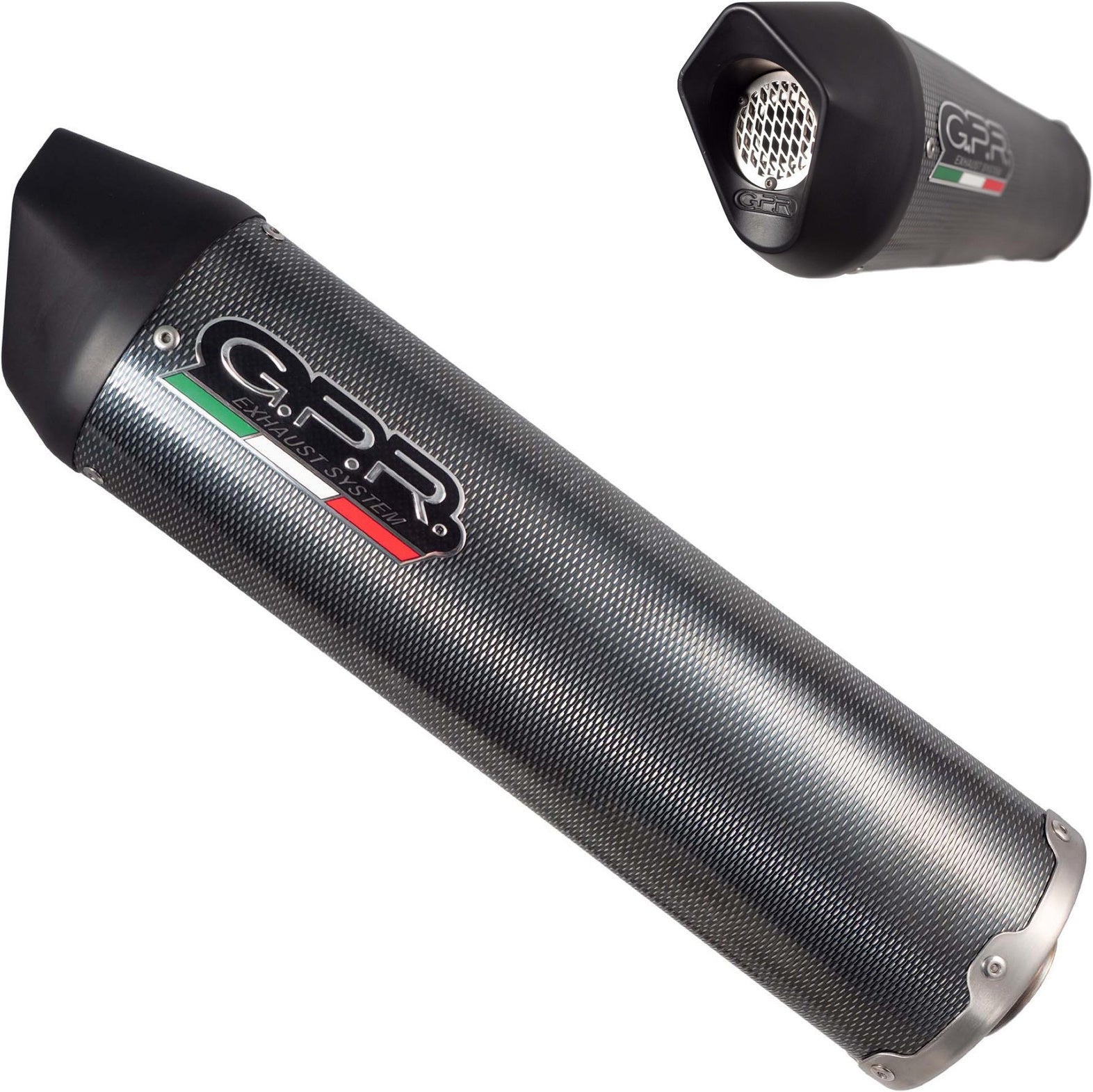 Exhaust Tip With Noise Certification Furore Carbon Look - Gpr Compatible With Can Am Spyder 1000 Gs (2007-2009)