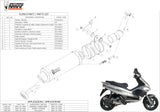 Système D'Échappement Homologué Au Niveau Sonore Gp Acier Noir - Mivv Compatible Avec Gilera Runner 200 (2003-2004)