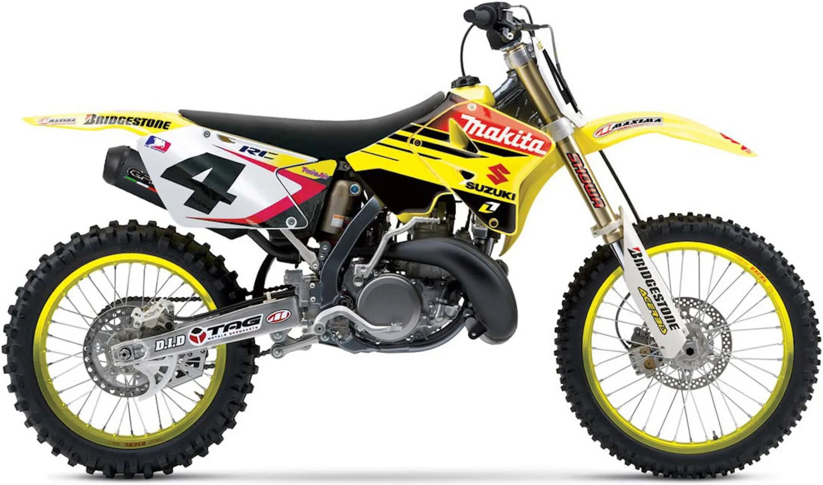 Système D'Échappement Complet Sans Catalyseur Et Homologué Au Niveau Sonore Ghisa Acier Noir - Gpr Compatible Avec Suzuki Rmz 250 (2004-2006)