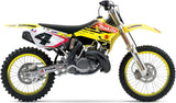 Système D'Échappement Complet Sans Catalyseur Et Homologué Au Niveau Sonore Ghisa Acier Noir - Gpr Compatible Avec Suzuki Rmz 250 (2004-2006)