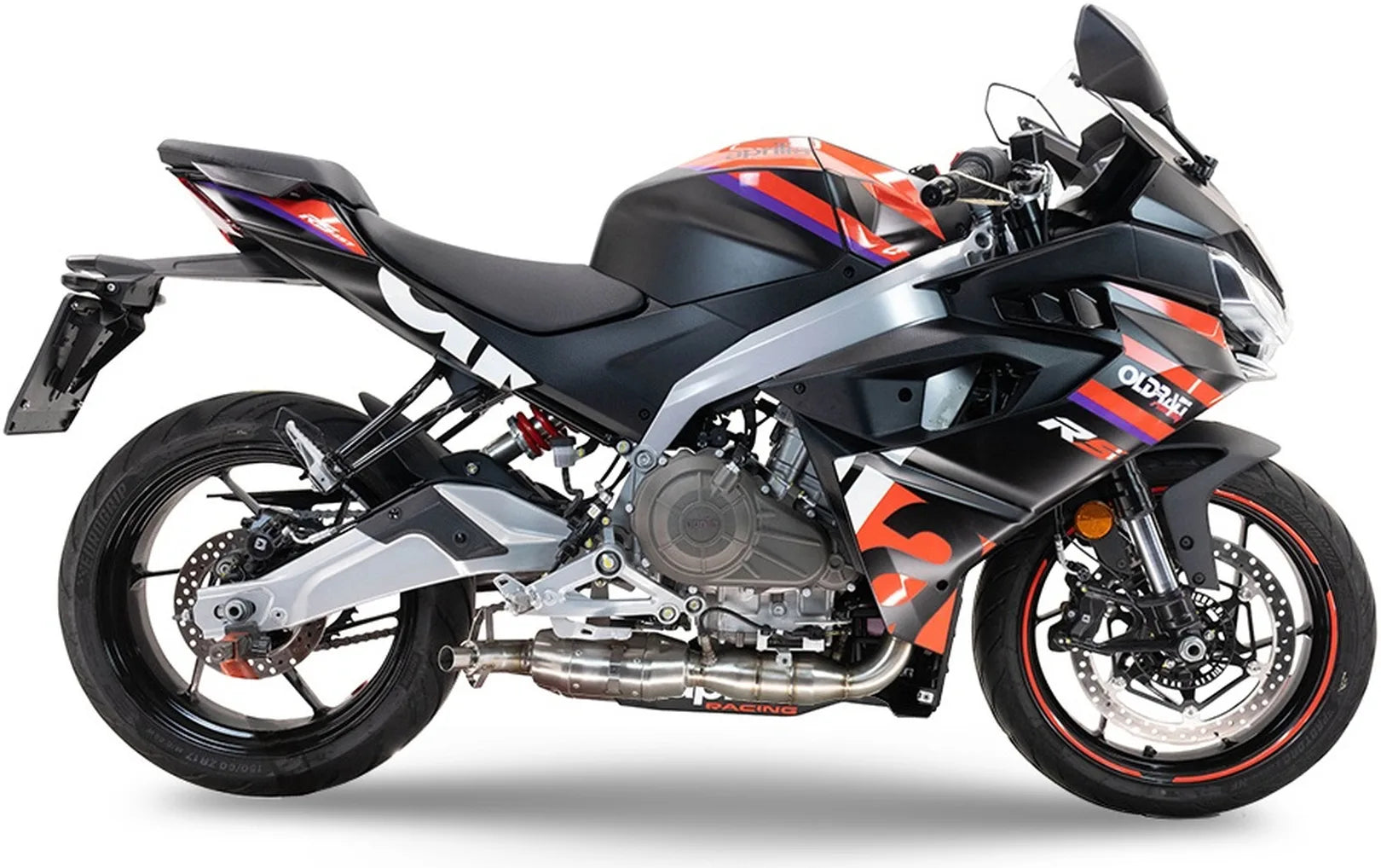 Système D'Échappement Complet Non Catalysé Et Sans Homologation Acoustique Ghost Acier - Gpr Compatible Avec Aprilia Rs 457 (2024-2025)