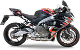 Système D'Échappement Complet Non Catalysé Et Sans Homologation Acoustique Ghost Acier - Gpr Compatible Avec Aprilia Rs 457 (2024-2025)
