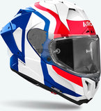 Casque Intégral Pour Moto Airoh Gp800 - Gp8C18 Hpc Carbon Bleu Rouge Gloss Competition Taille M