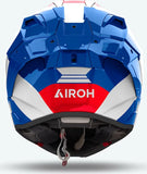 Casque Intégral Pour Moto Airoh Gp800 - Gp8C18 Hpc Carbon Bleu Rouge Gloss Competition Taille S
