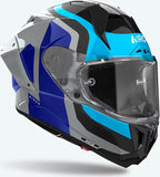 Casque Intégral Pour Moto Airoh Gp800 - Gp8C19 Hpc Carbon Bleu Rouge Gloss Competition Taille M