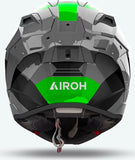 Casque Intégral Pour Moto Airoh Gp800 - Gp8C33 Hpc Carbon Vert Fluo Gloss Competition Taille L